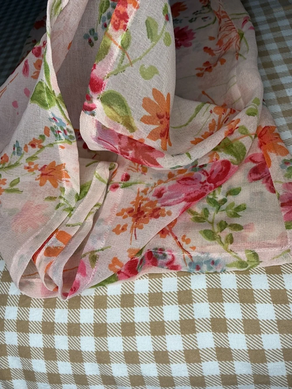 Floral Blouse PrettyP Women’s Small Collared Button-Up Lightweight Feminine